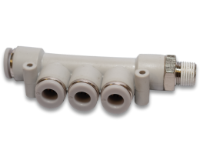 Vale® 5-Way Multiple Reducing Connector (NPT) Grey Line