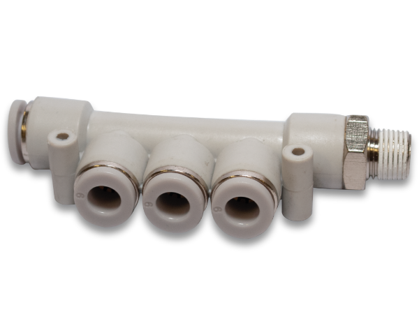 Vale® 5-Way Multiple Reducing Connector (NPT) Grey Line