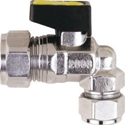 Vale® Mini Angle Reducing Compression Ball Valve for Gas