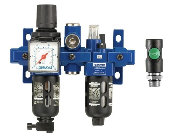 Prevost ALTO 1 Filter Regulator with Diverter Block & PrevoS1 Couplings