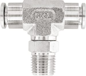 Vale® Stainless Steel Push-In male swivel branch tee BSPT