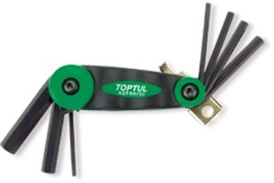 Toptul® Foldable Hex Key Wrench Set