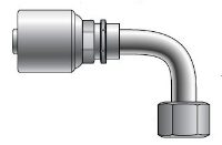 Gates MegaCrimp® Female SAE Flat Face 90° Couplings