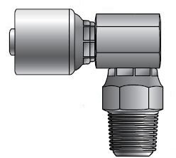 Gates MegaCrimp® Male NPT 90° Elbow Couplings