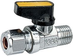 Vale® Male to Compression Mini Ball Valve for Gas