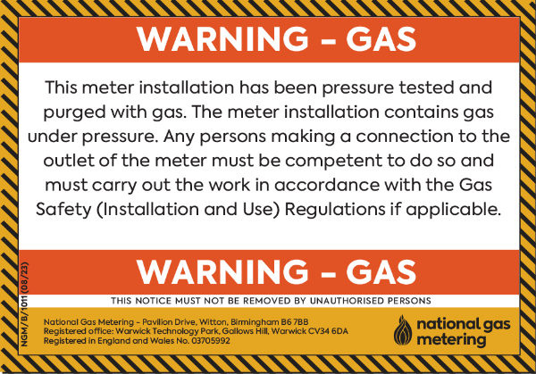 METER COMMISSIONED & TESTED TAG A6