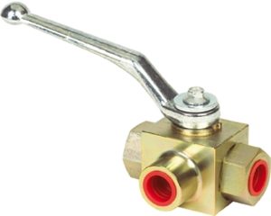 MHA BK3 Series 3-Way Diverter Ball Valve T Port