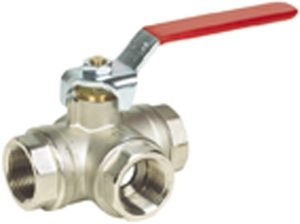 Vale® 3 Way Ball Valve L Port