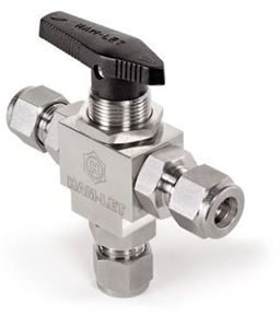 HAM-LET® Metric H-6800 3-Piece Ball Valve Let-Lok® 3000psi 