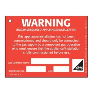 CORGIDirect Tie-on Uncommissioned Appliance Tags