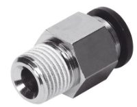 Festo QS Hex Male Stud Coupling (BSPT)