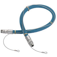 Prevost Male Swivel Connection Hose with Safety Cable